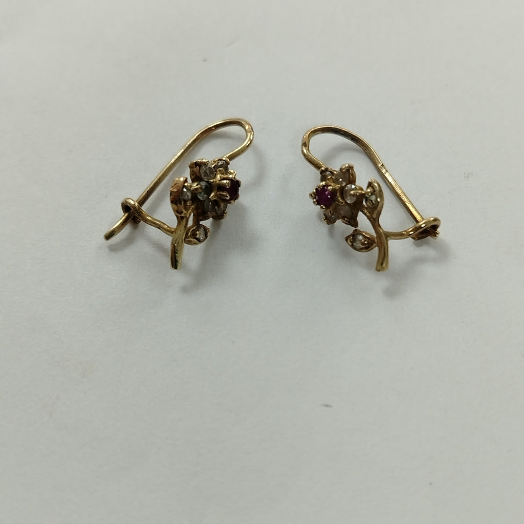 ARETES PAR ORO 10 K 2,10 GRMS (SEMINUEVO)