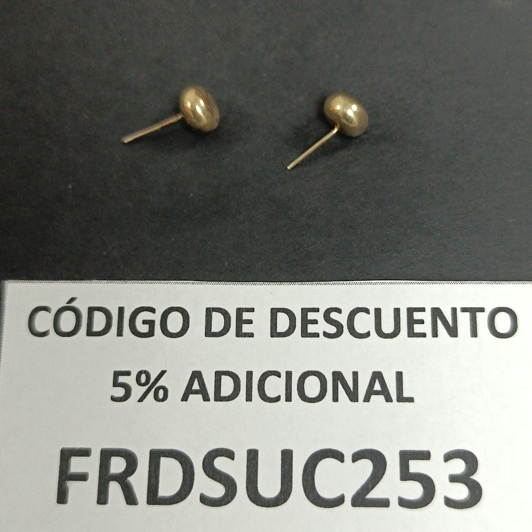 BROQUELES PAR ORO 10 K 0.2 GRMS (SEMINUEVO)