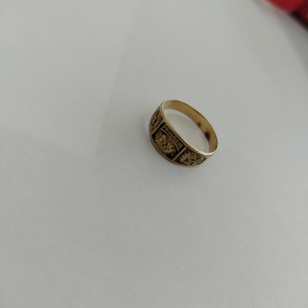 ANILLO DE GRADUACIÓN ORO 8 K 1.6 GRMS (SEMINUEVO)