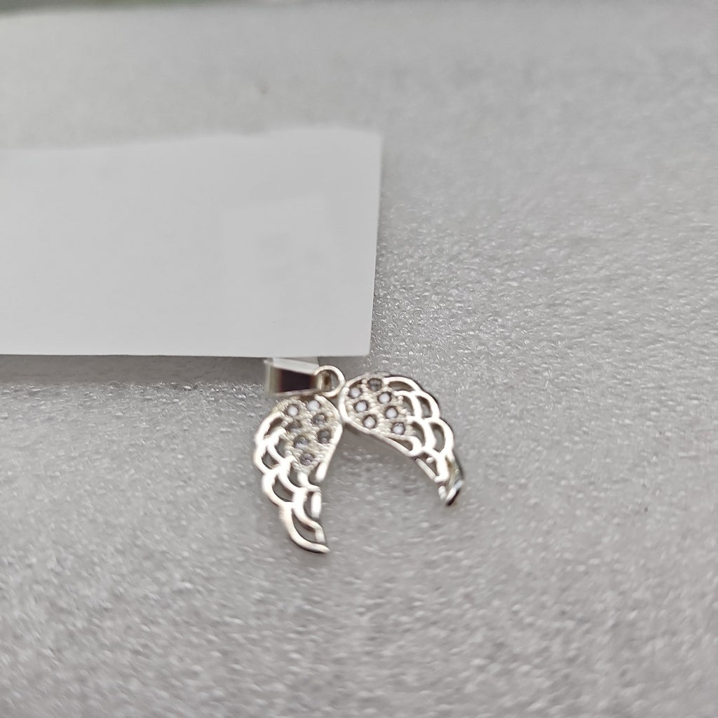 DIJE ALAS C/CIRCONIAS PLATA .925 2.3 GR (NUEVO)