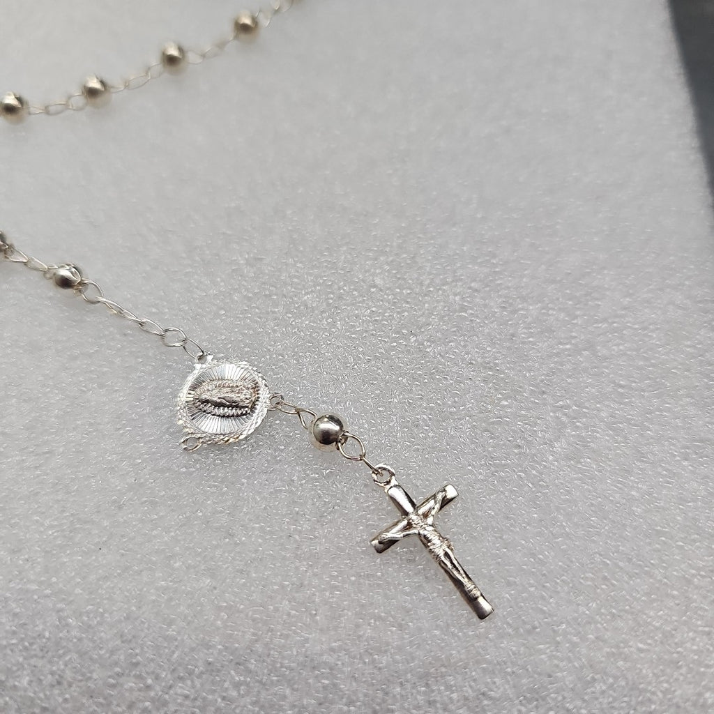 PULSERA TIPO ROSARIO PLATA .925 18 CM 4.12 GR (NUEVO)