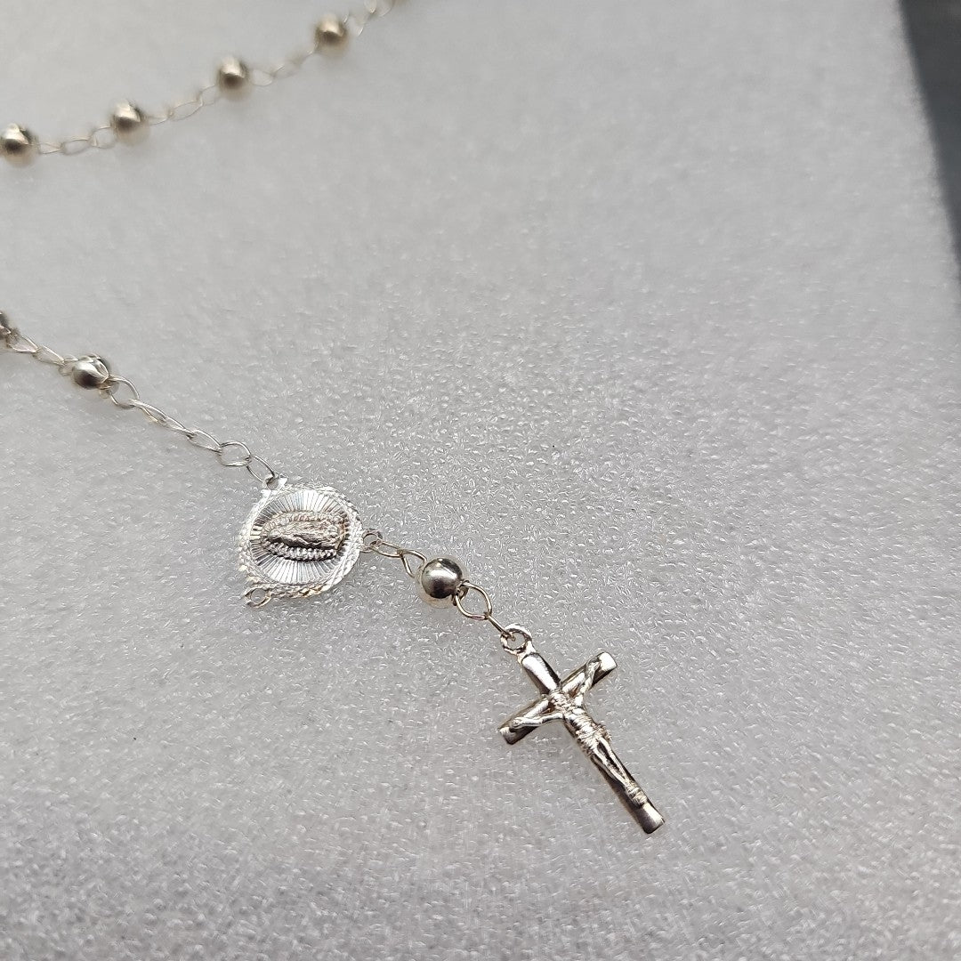PULSERA TIPO ROSARIO PLATA .925 18 CM 4.12 GR (NUEVO)