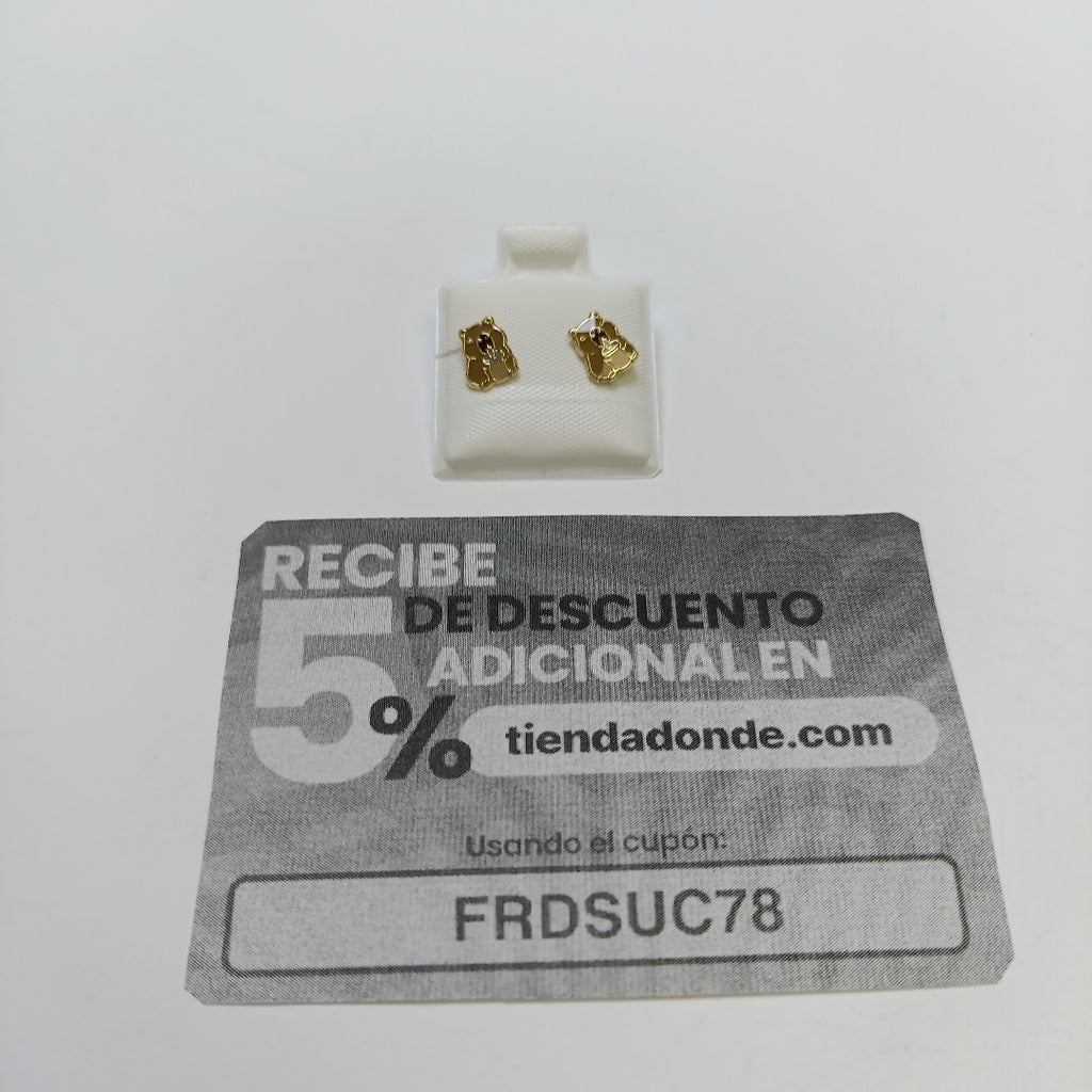 BROQUELES BROQUEL FIG CAPIBARA 14K 0.2657 GR (NUEVO)