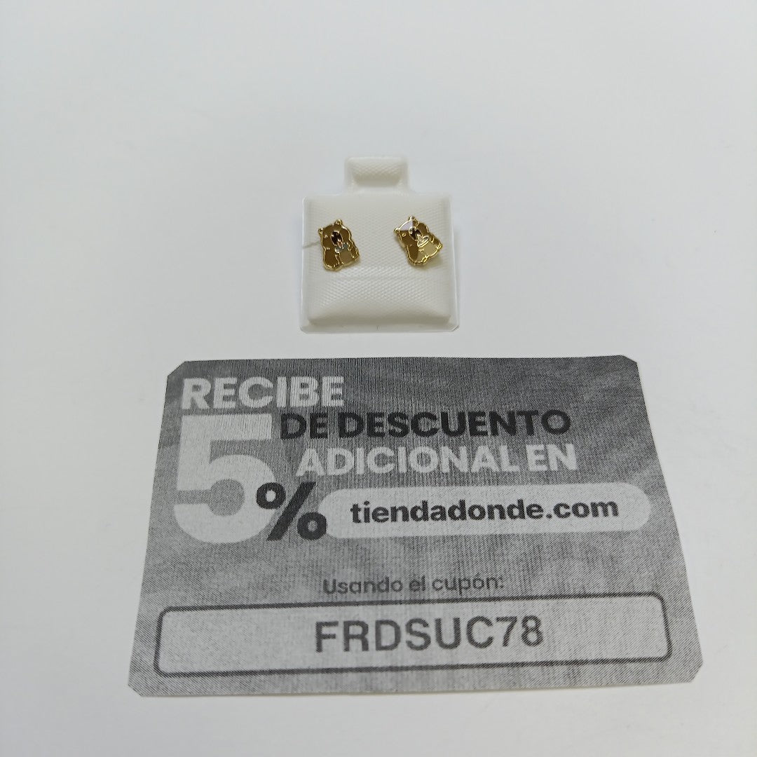 BROQUELES BROQUEL FIG CAPIBARA 14K 0.2657 GR (NUEVO)