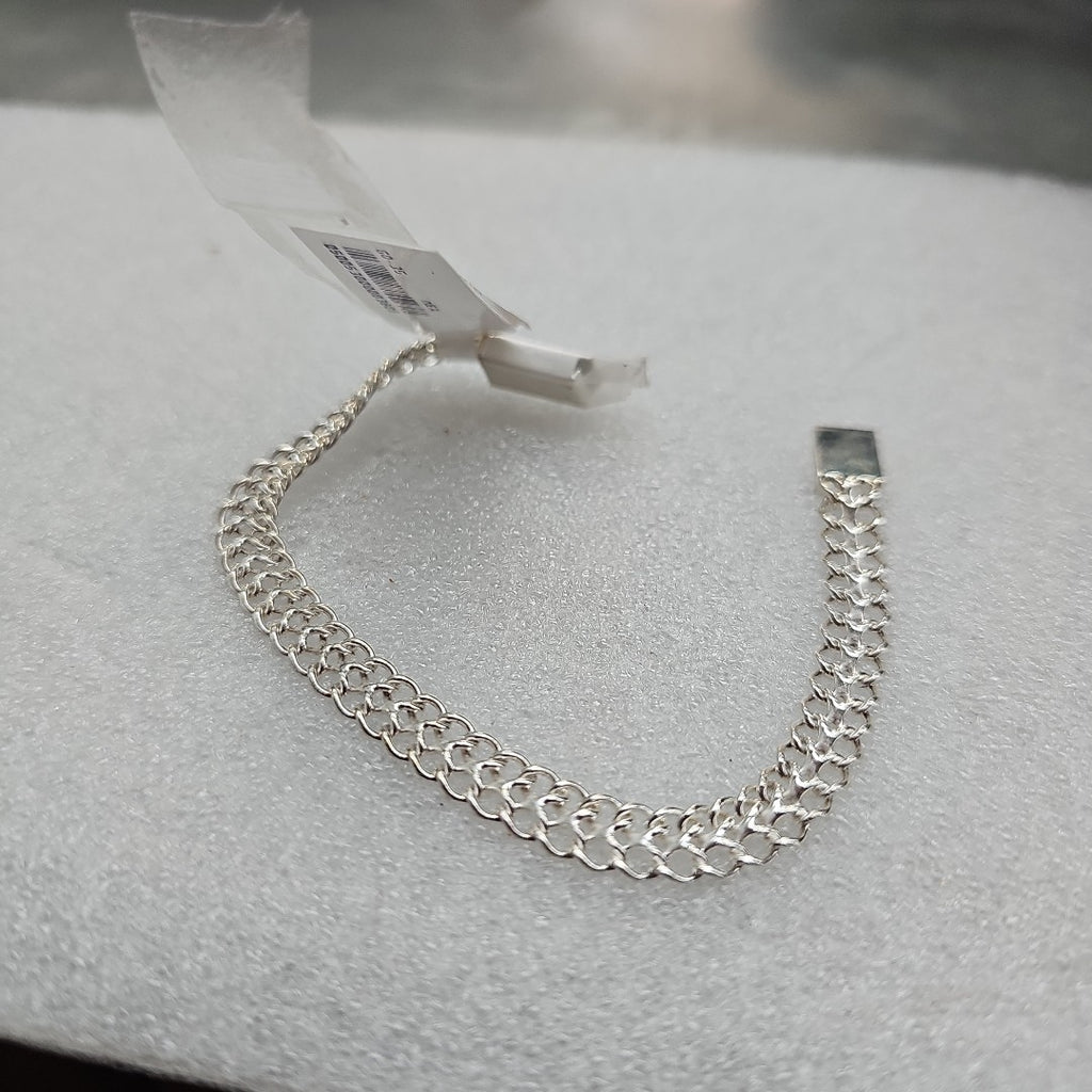 PULSERA TEJIDO CHINO PLATA .925 18 CM 7.7 GR (NUEVO)