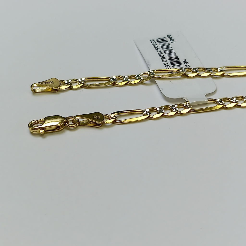 PULSERA 3X1 14K 18 CM 3.9 GR (NUEVO)