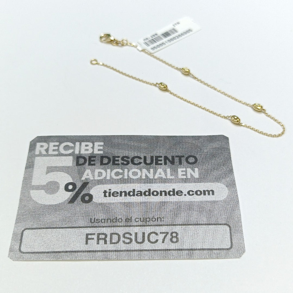 PULSERAS DAMA ORO 14K 1.1 (NUEVO)