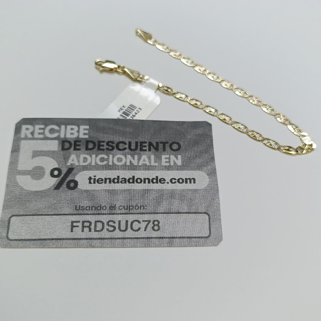 PULSERA GUCHI 14K 18 CM 2.9 GR (NUEVO)