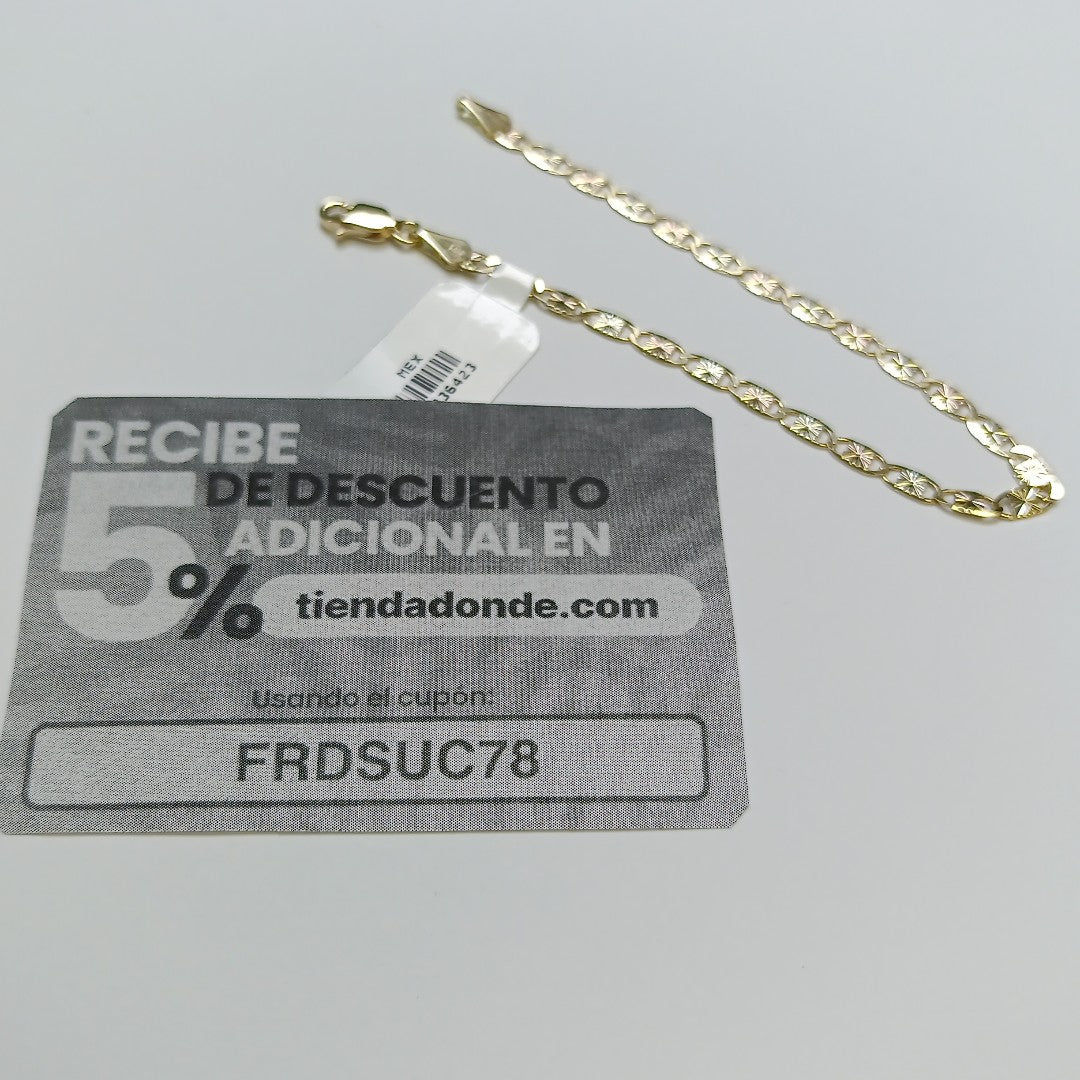 PULSERA GUCHI 14K 18 CM 2.9 GR (NUEVO)