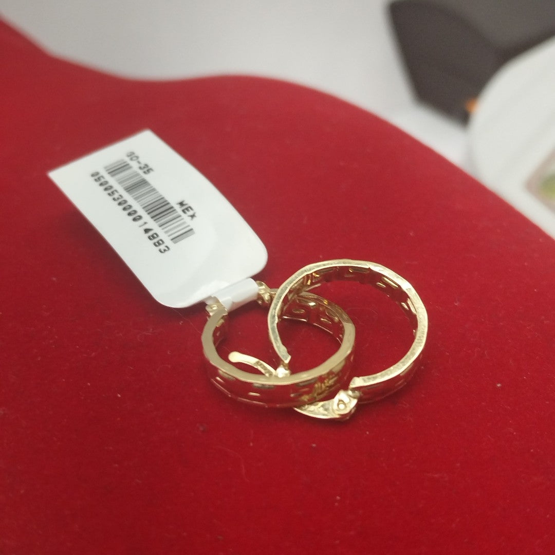 ARETES ARRACADAS FIG GRECAS 14K 1.8 GR (NUEVO)