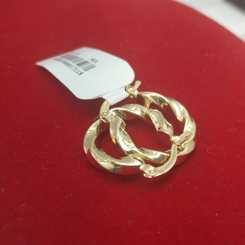 ARETES ARRACADA TORZAL 14K 1.8 GR (NUEVO)