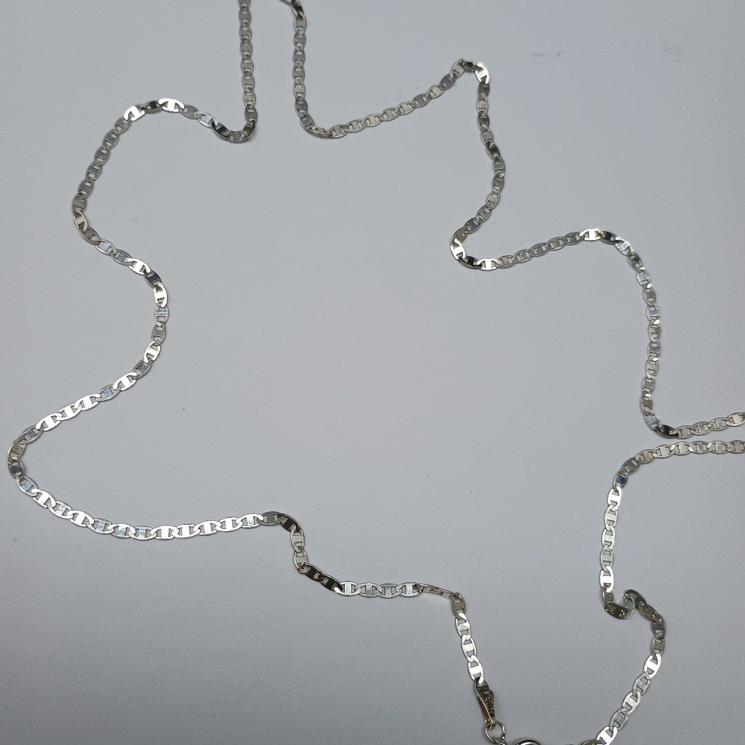 CADENA TEJIDO ESPEJO PLATA .925 60 CM 4.3 GR (NUEVO)