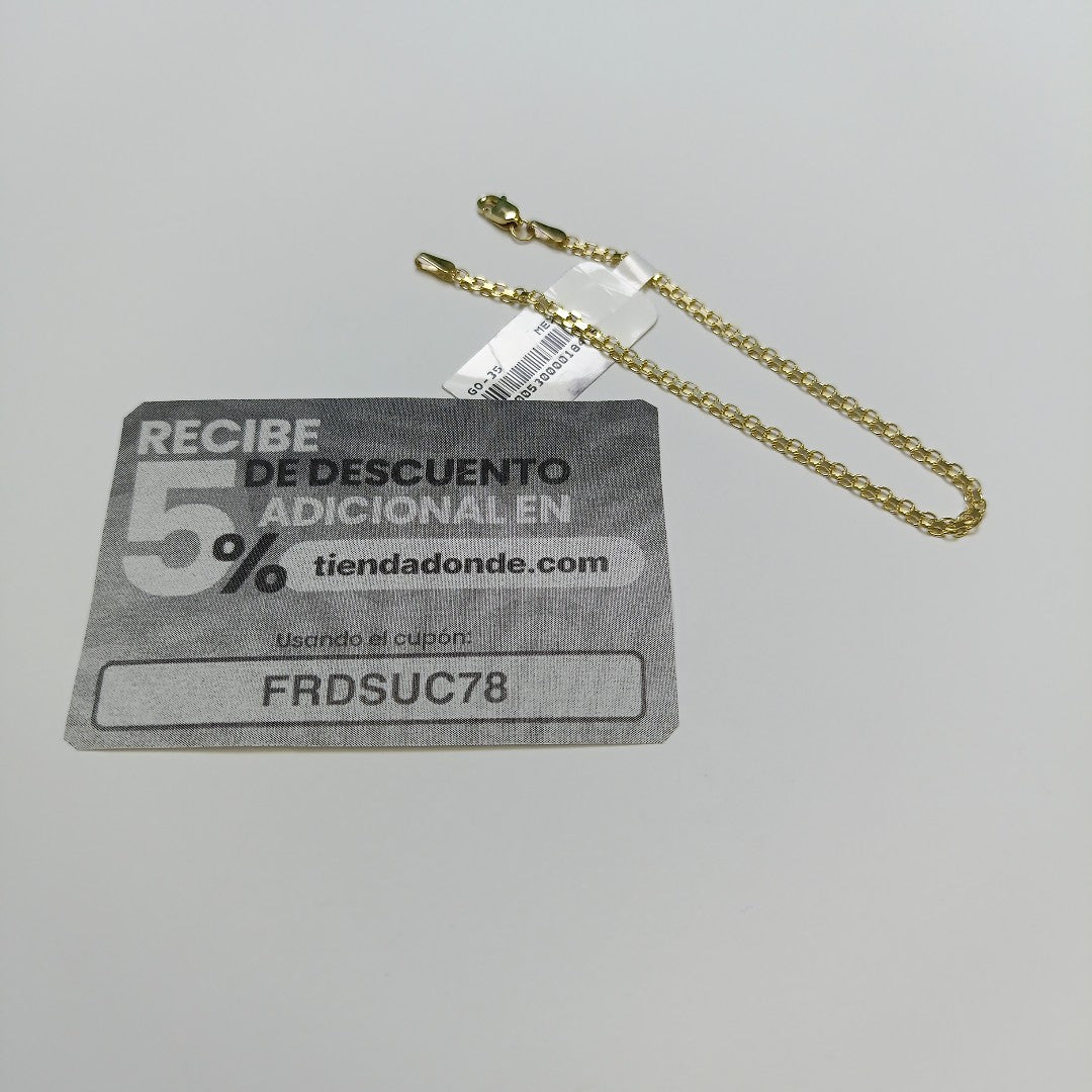 PULSERA BISMARK 14K 18 CM 2.4 GR (NUEVO)