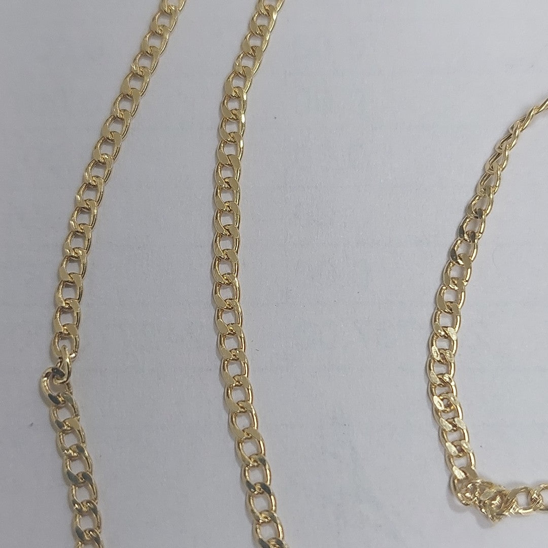 CADENAS BARBADA AMARILLA ORO 14K 1.8 (NUEVO)