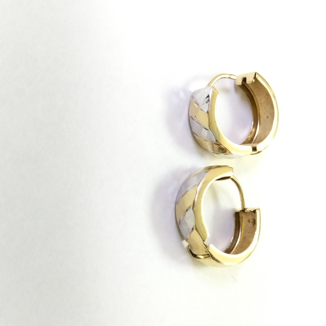 ARRACADAS PAR ORO, RODIADO 14 K 2.1 GRMS (SEMINUEVO)