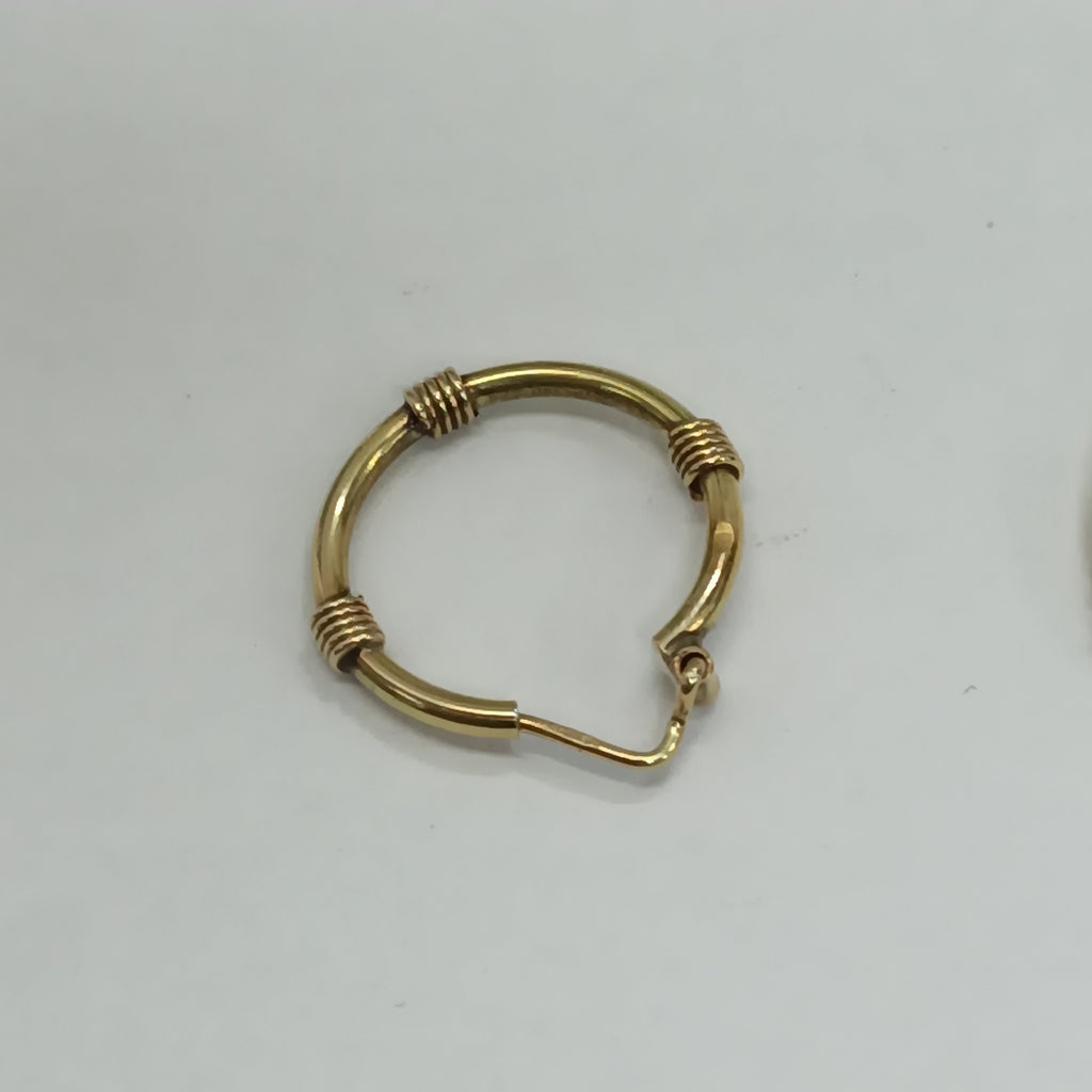 ARRACADAS PAR ORO 14 K 2.9 GRMS (SEMINUEVO)