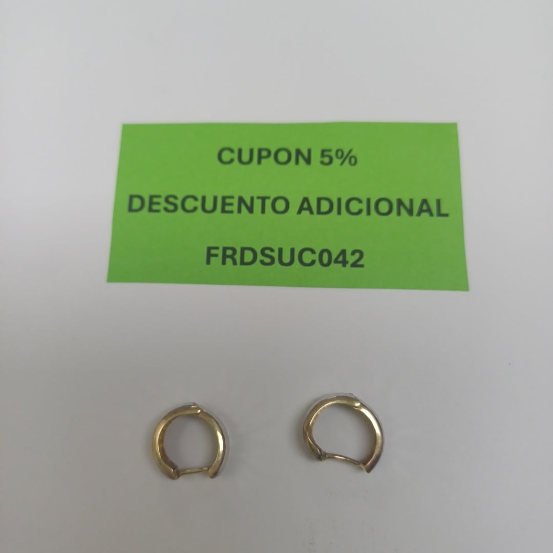 ARRACADAS PAR ORO 14 K 1 GRMS (SEMINUEVO)