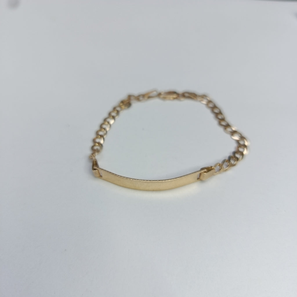 PULSERA ESCLAVA 3X1 14K 16 CM 3.8 GR (NUEVO)