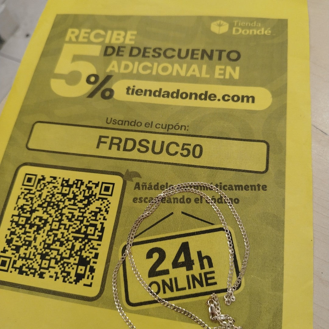 CADENA BARBADA 14K 55 CM 5.2 GR (NUEVO)