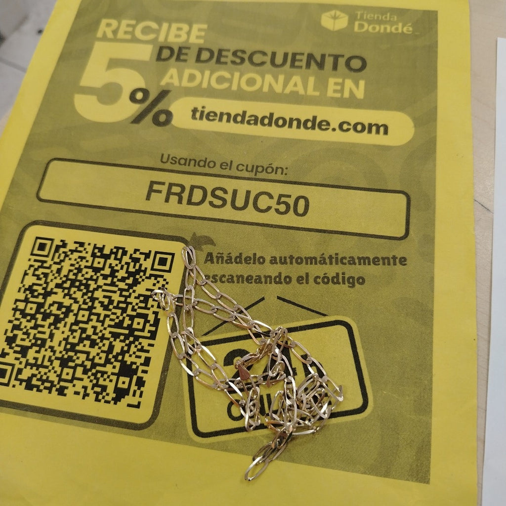 CADENA ESLABON 14K 60 CM 11.8 GR (NUEVO)