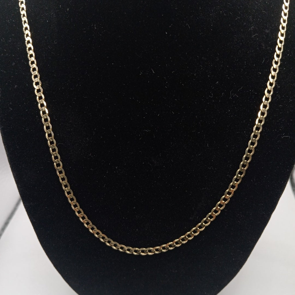 CADENA TEJIDO BARBADA 14K 60 CM 9 GR (NUEVO)