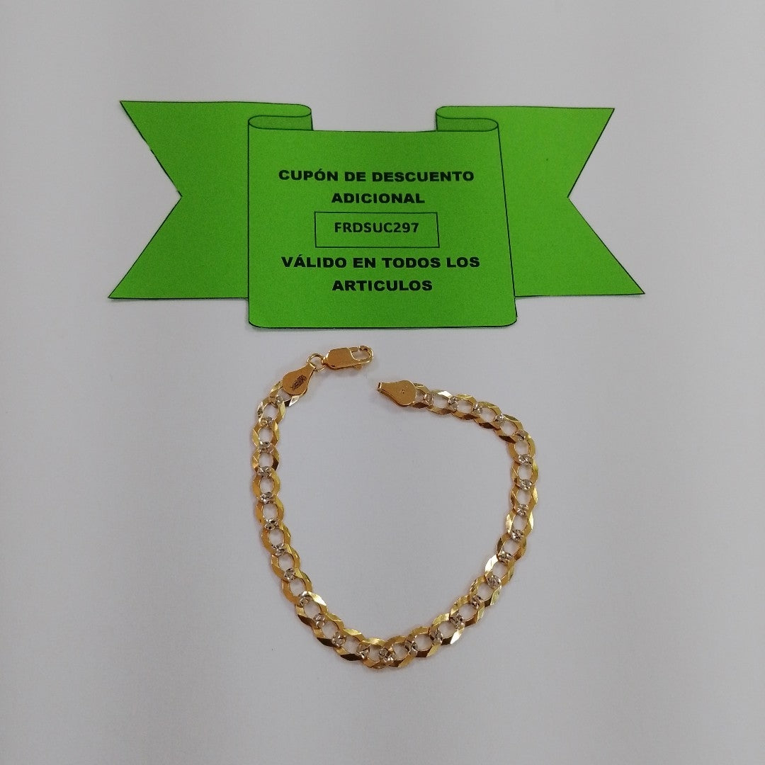 PULSERA BARBADA 14K 21 CM 5.6 GR (NUEVO)