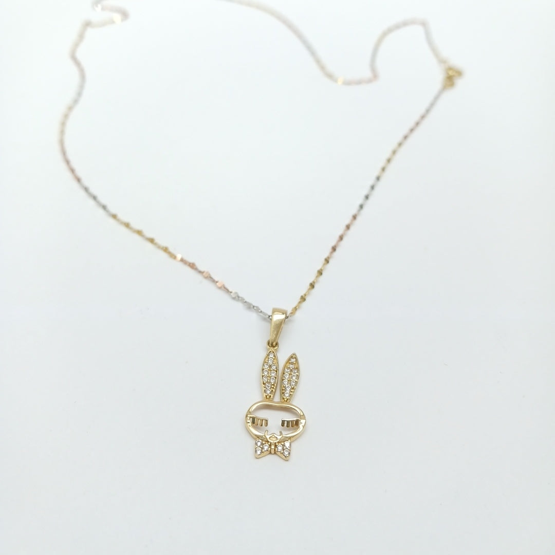 CADENA, DIJE ORO 14 K 1.4 GRMS (SEMINUEVO)