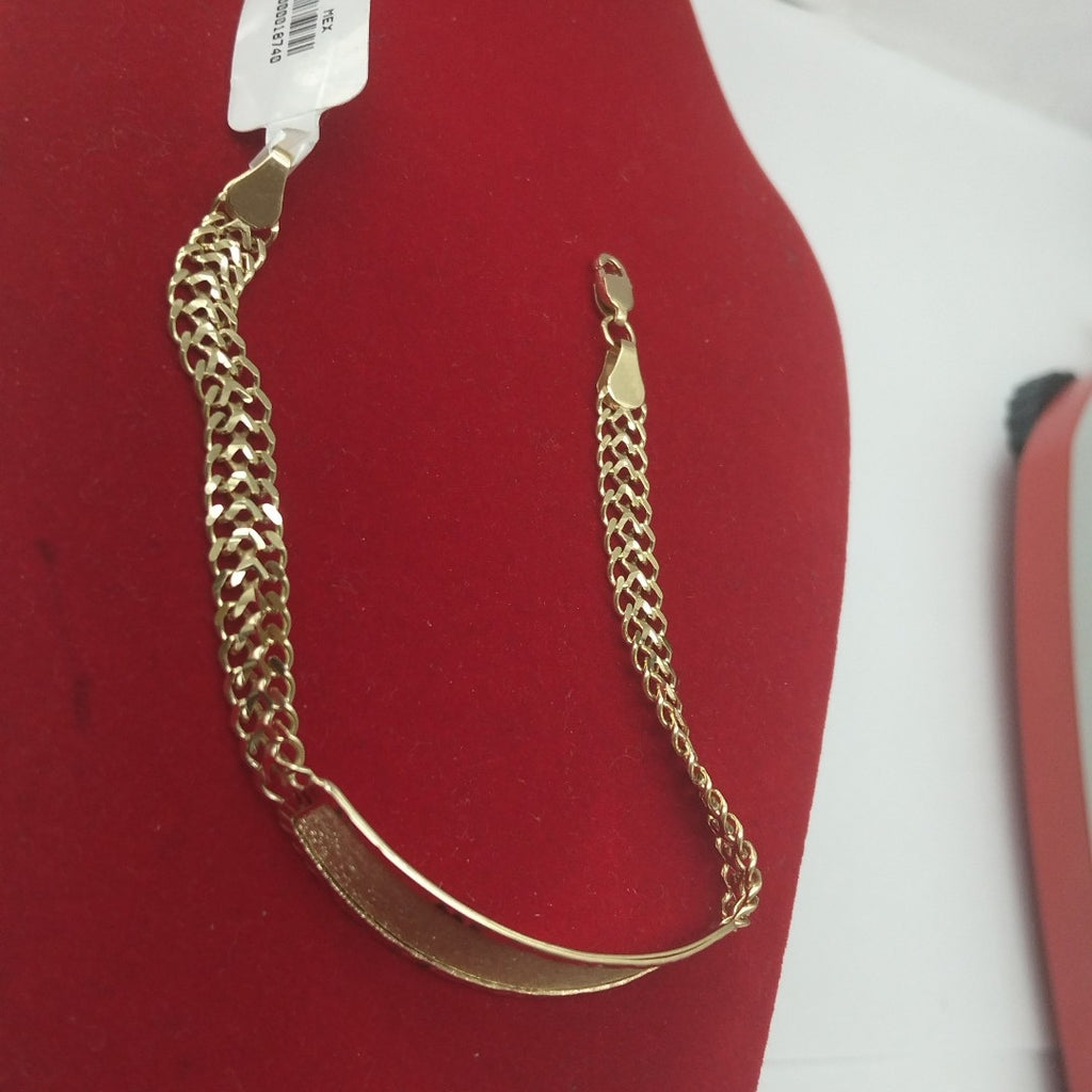 PULSERA ESCLAVA CHINO 14K 21 CM 9.7 GR (NUEVO)