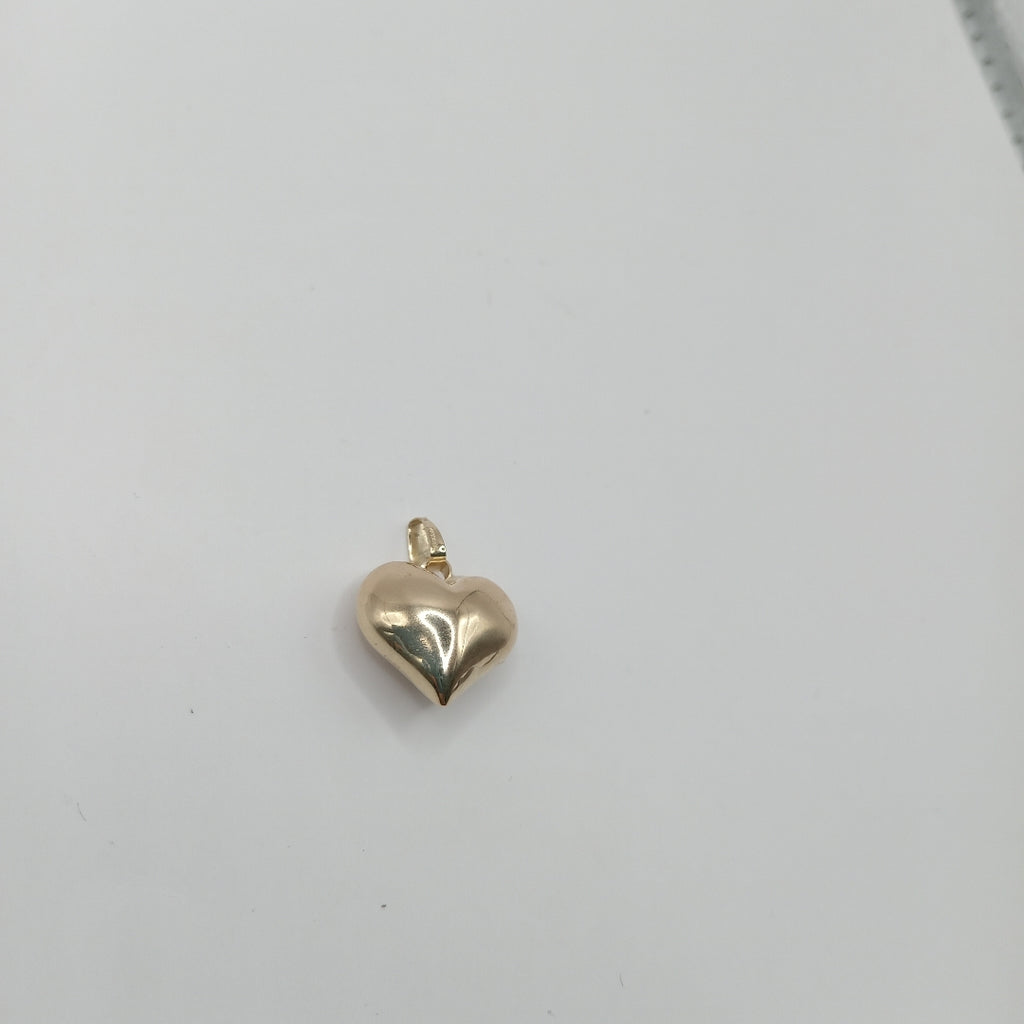DIJE TEJIDO CORAZON LISO 14K 1.3 GR (NUEVO)
