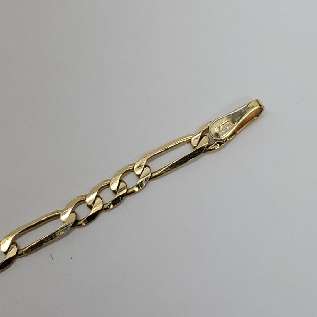 PULSERA TEJIDO 3X1 14K 21 CM 3 GR (NUEVO)