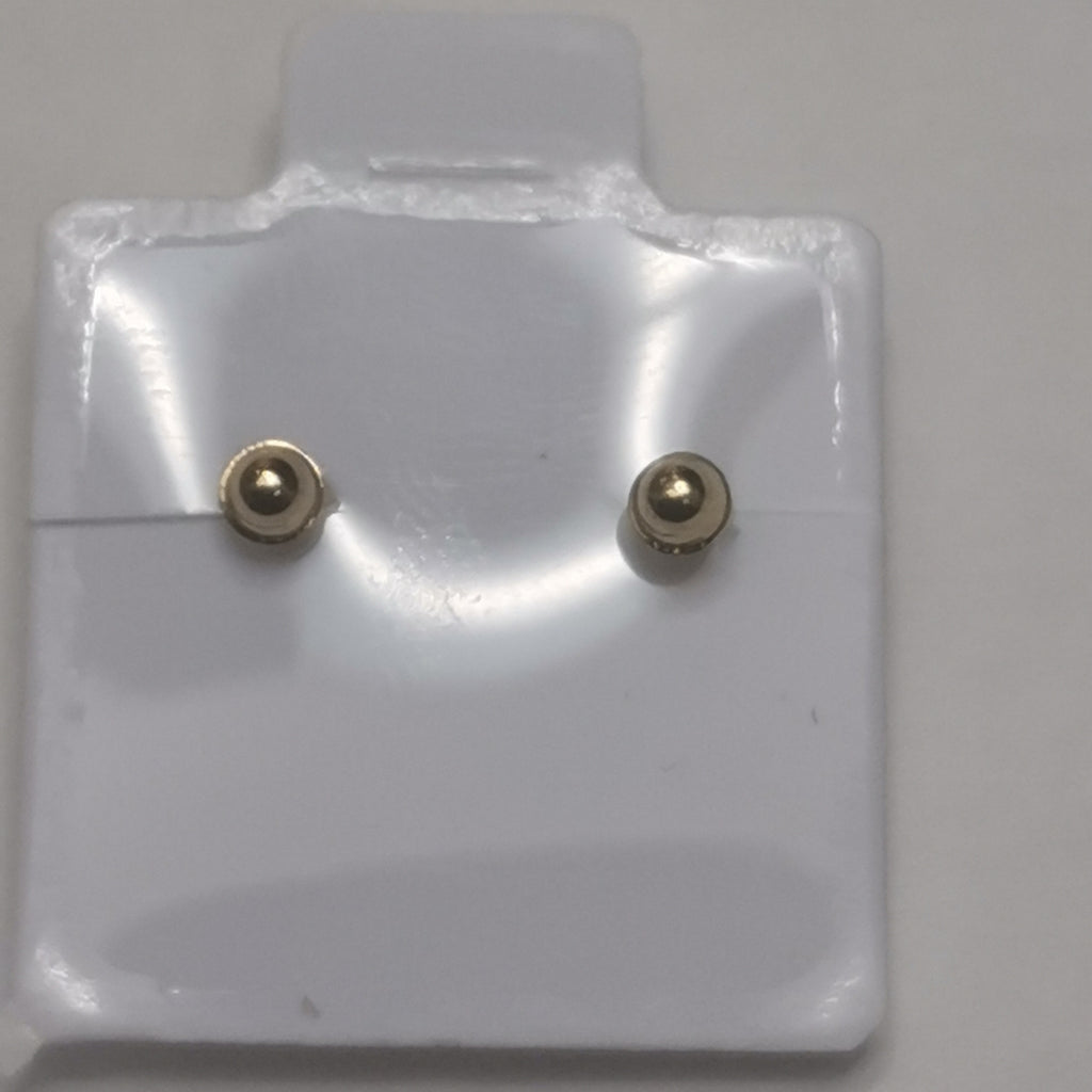 BROQUELES BROQUEL FIG BOTON C CIRCONIA 14K 0.2916 GR (NUEVO)