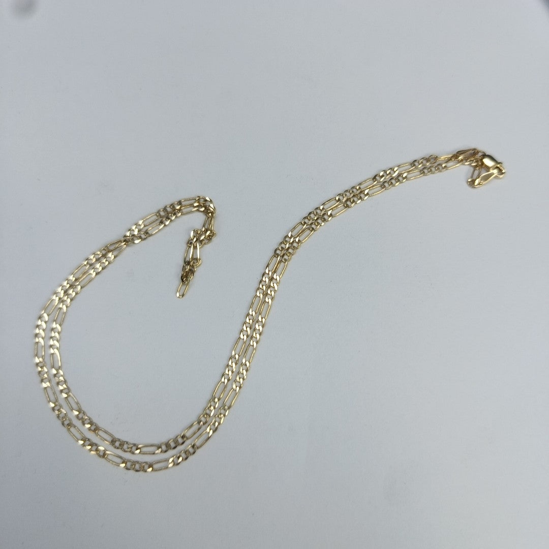 CADENA TEJIDO 3X1 14K 55 CM 5.2 GR (NUEVO)