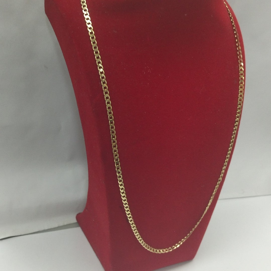 CADENA TEJIDO BARBADA 14K 60 CM 8.8 GR (NUEVO)