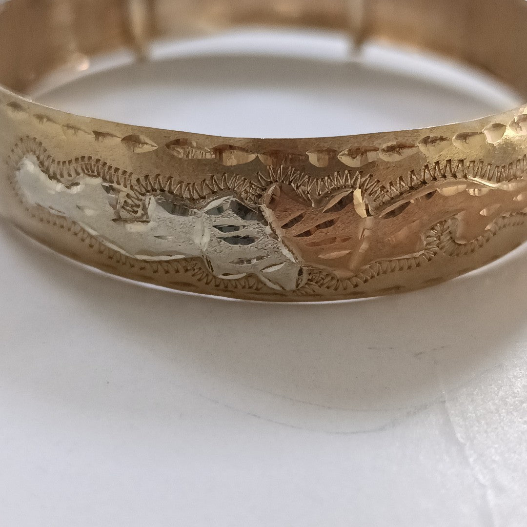 PULSERA RIGIDA ORO 10 K 10.5 GRMS (SEMINUEVO)