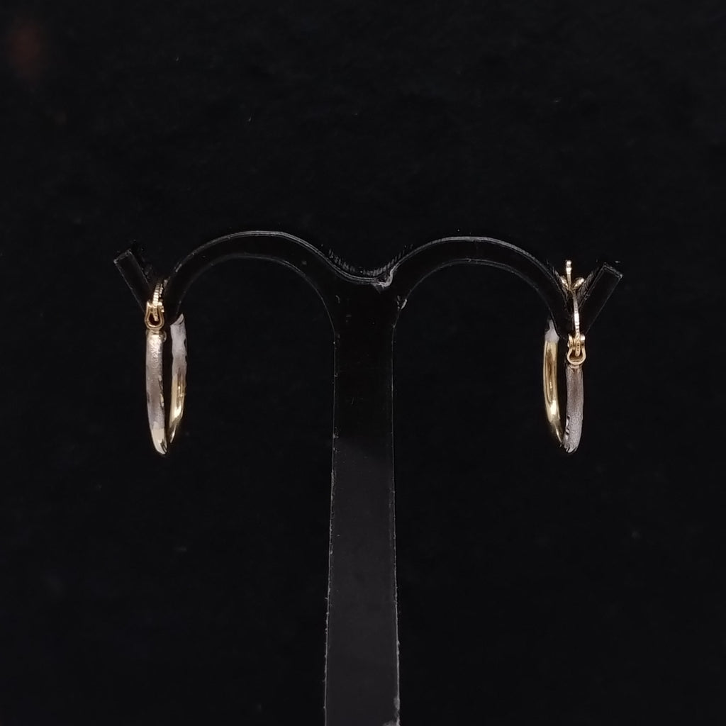 ARETES ARRACADAS COMBINADAS 14K 1.2 GR (NUEVO)