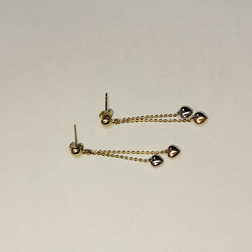 BROQUELES PAR ORO COMBINADO 14 K 2,10 GRMS (SEMINUEVO)