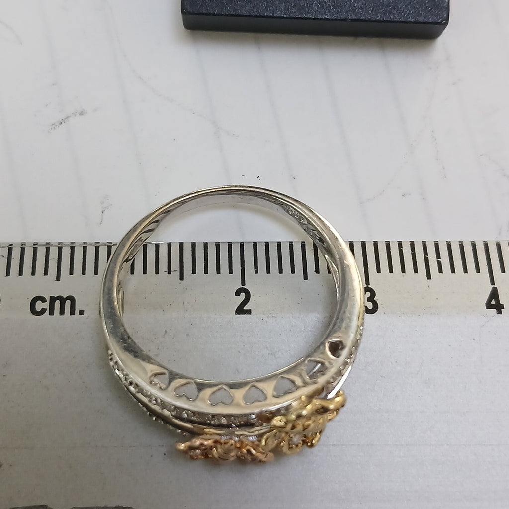 ANILLITO ORO,ORO BLANCO 14 K 3,40 GRMS (SEMINUEVO)
