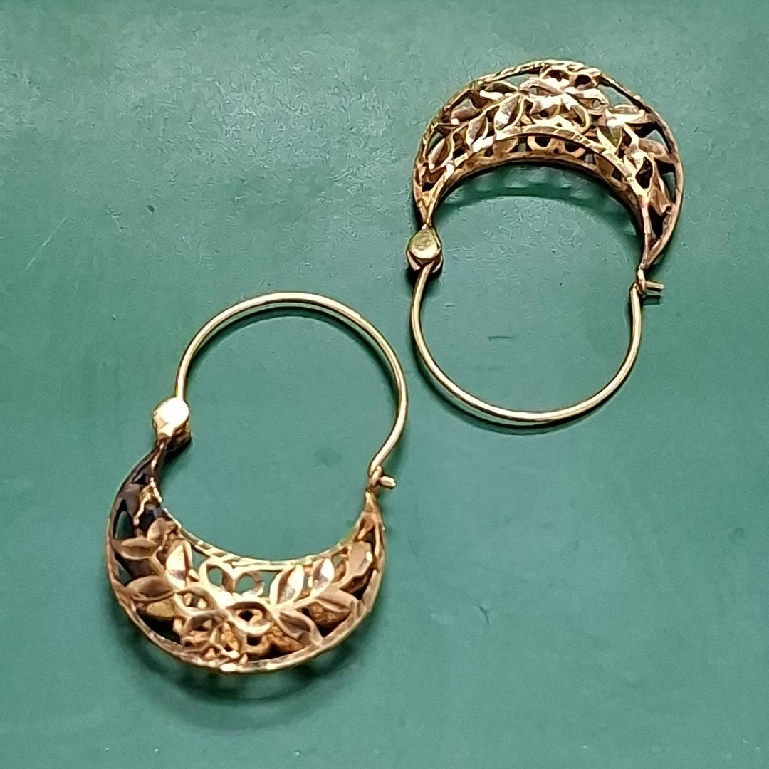 ARRACADAS PAR ORO 10 K 1.8 GRMS (SEMINUEVO)