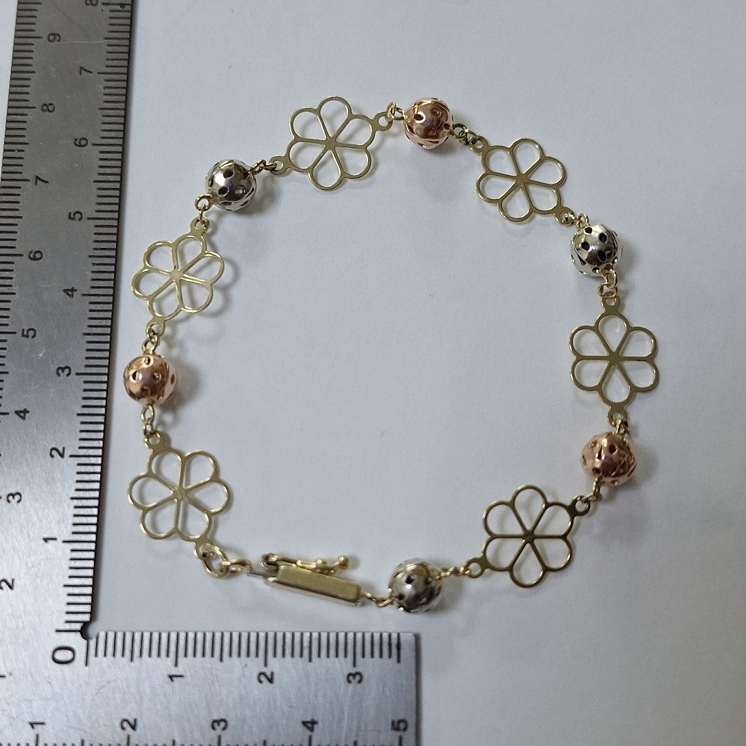 PULSERA ORO, ORO COMBINADO 10 K 3 GRMS (SEMINUEVO)