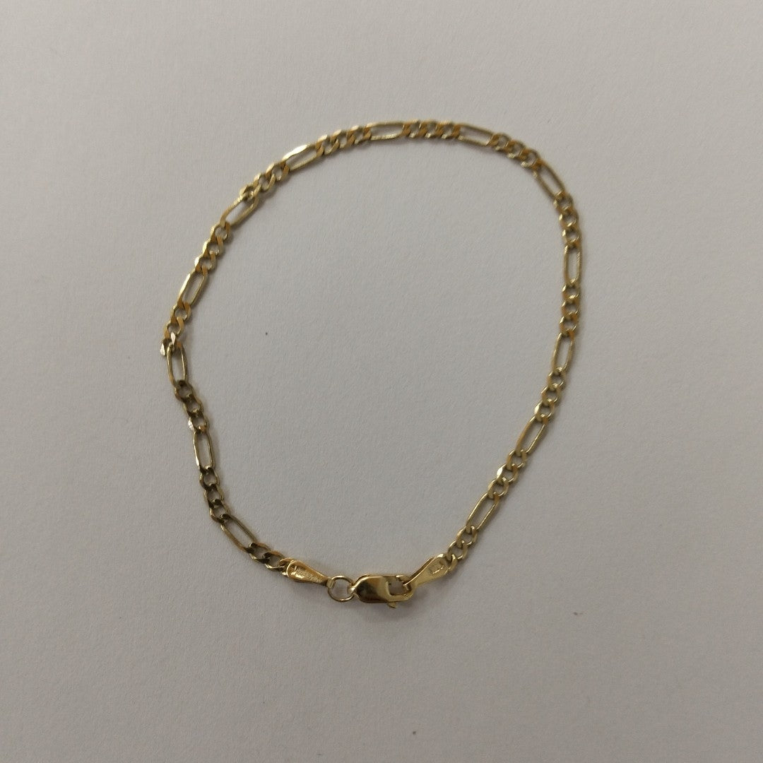 PULSERA TEJIDO 3X1 14K 18 CM 2 GR (NUEVO)