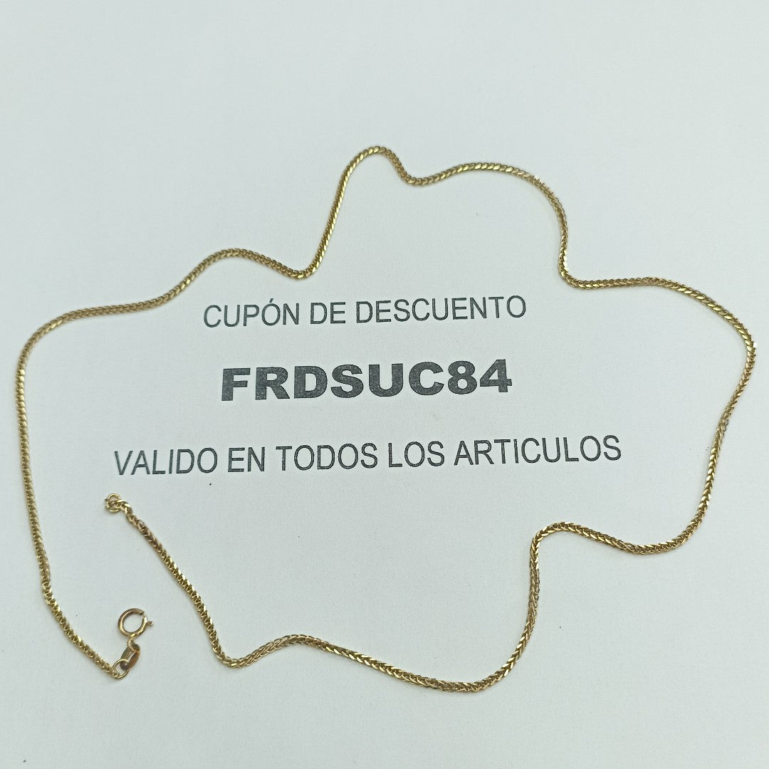 CADENA ORO 14 K 3,30 GRMS (SEMINUEVO)