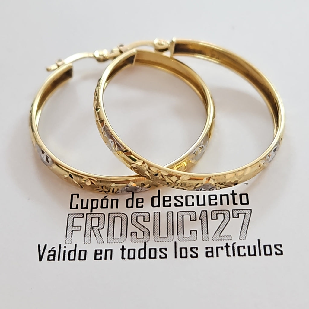 ARRACADAS PAR ORO 10 K 3,60 GRMS (SEMINUEVO)