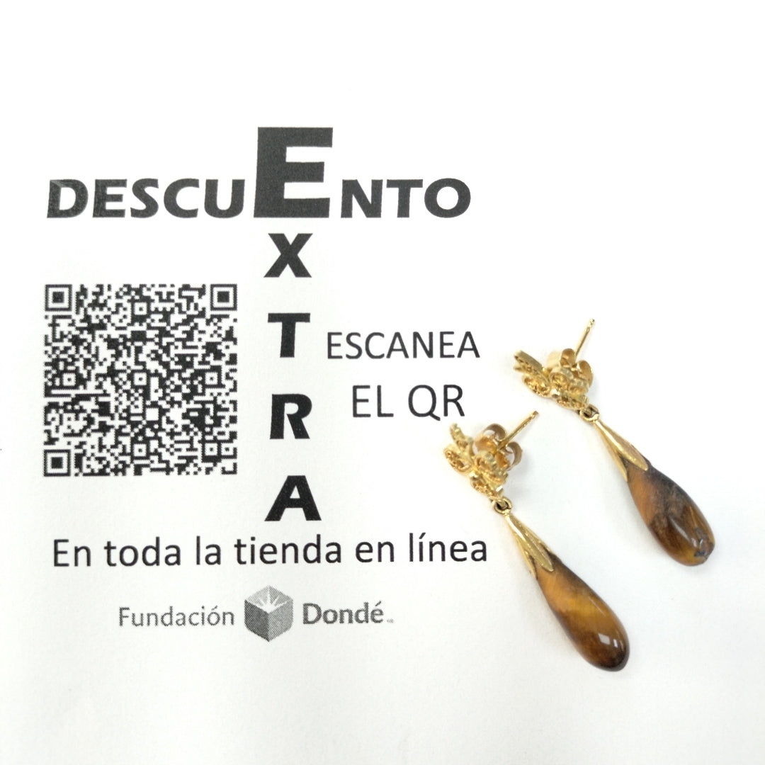 ARETES PAR ORO 10 K 4 GRMS (SEMINUEVO)