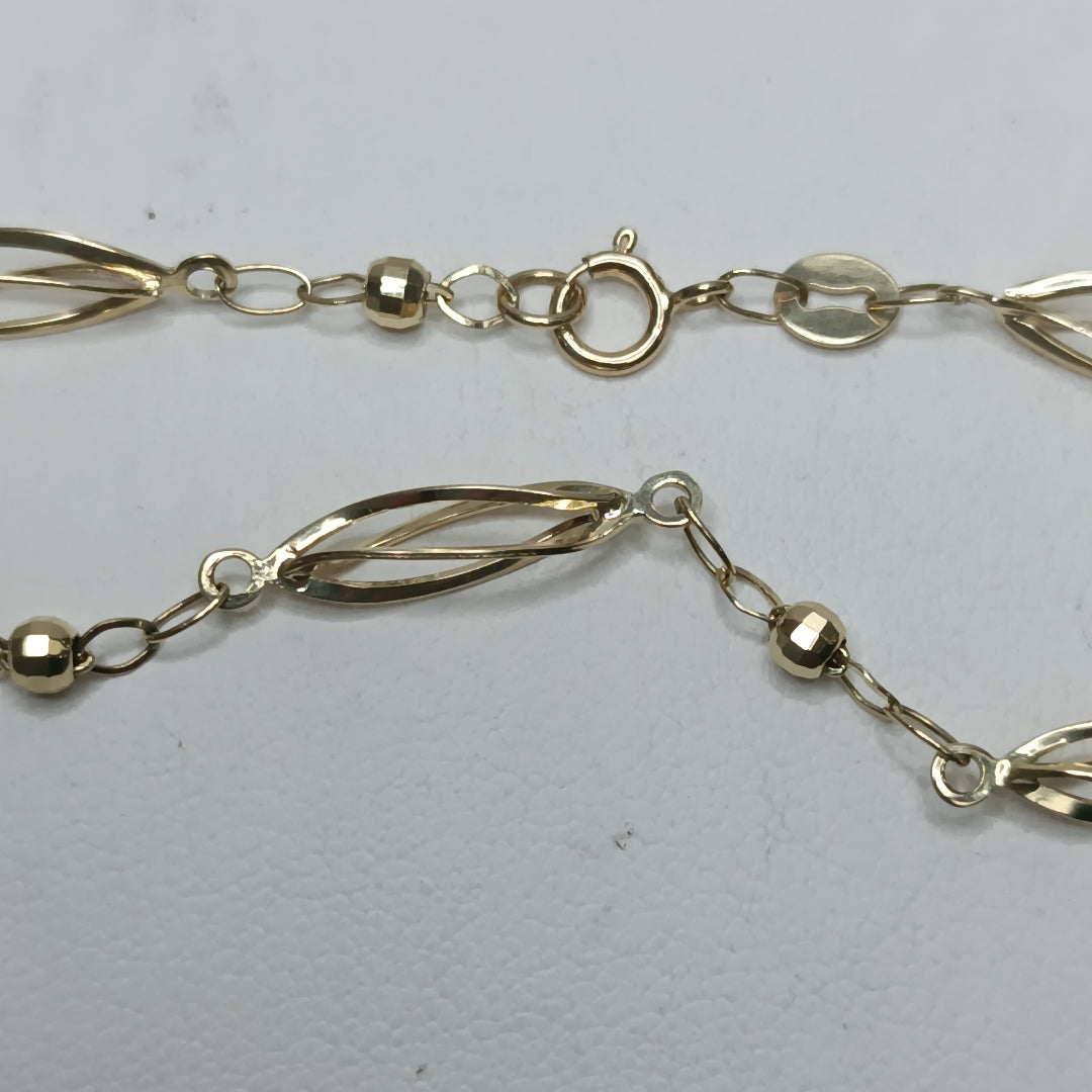 PULSERA ESPECIAL 14K 18 CM 2 GR (NUEVO)