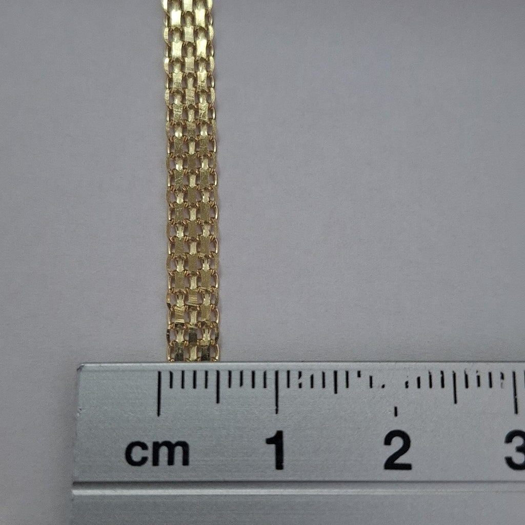 PULSERA ESPECIAL 14K 21 CM 5.1 GR (NUEVO)