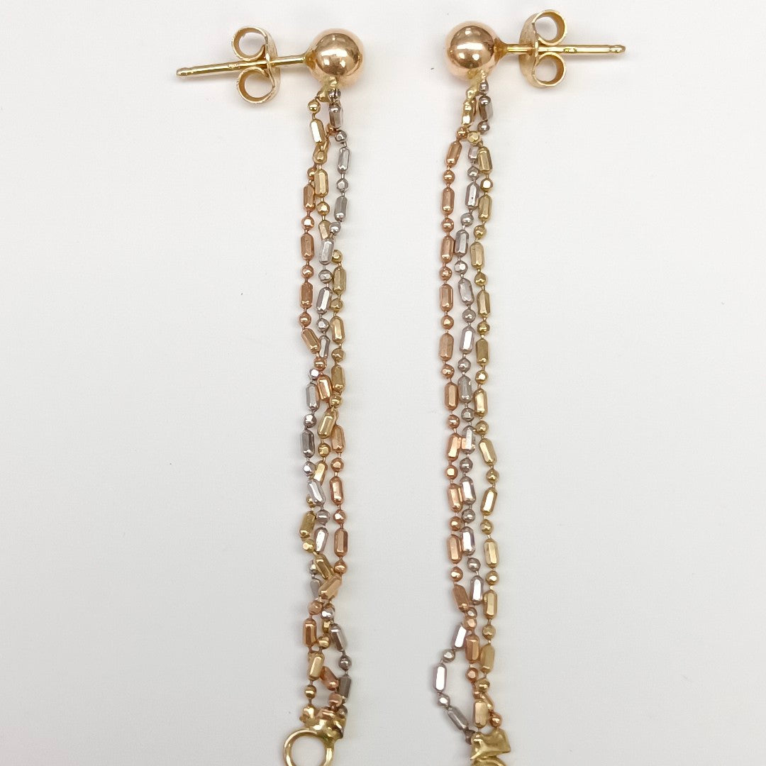 ARETES PAR ORO 14 K 3,00 GRMS (SEMINUEVO)