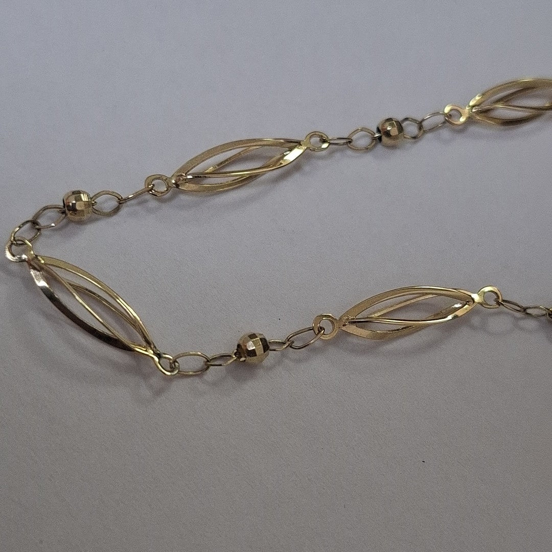PULSERA ESPECIAL 14K 18 CM 2 GR (NUEVO)