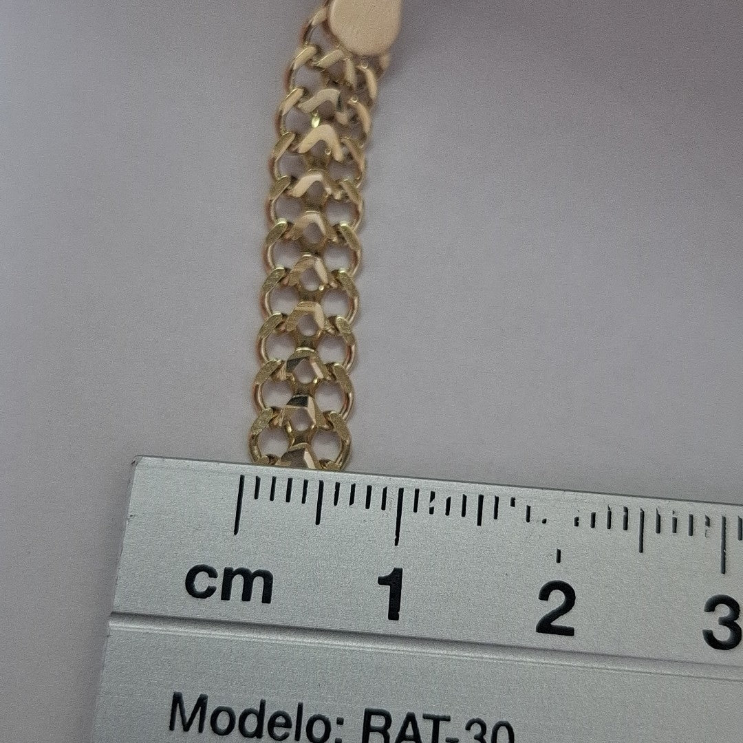 PULSERA ESCLAVA CHINO 14K 21 CM 9.5 GR (NUEVO)