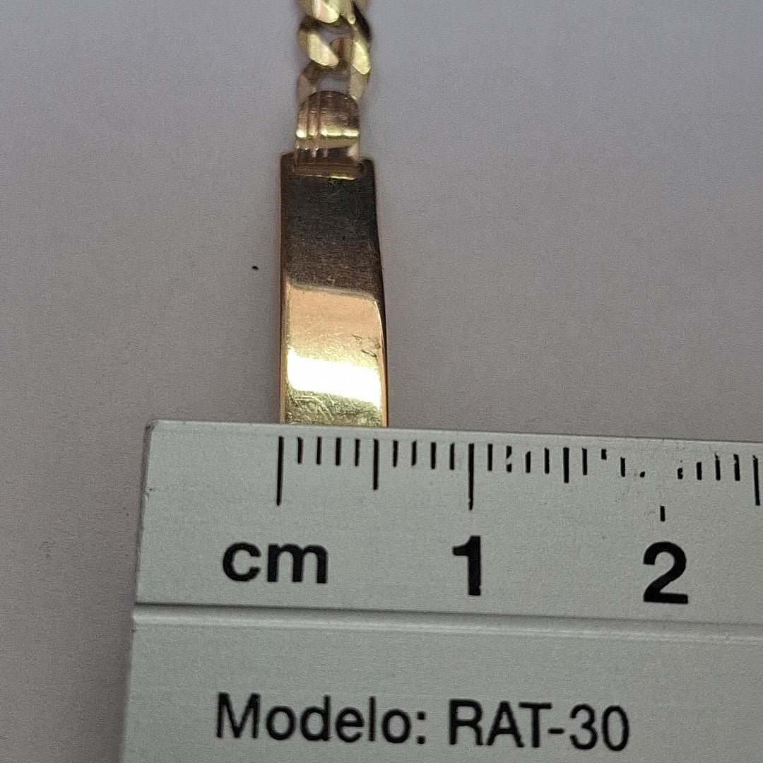 PULSERA ESCLAVA BARBADA 14K 18 CM 7.1 GR (NUEVO)