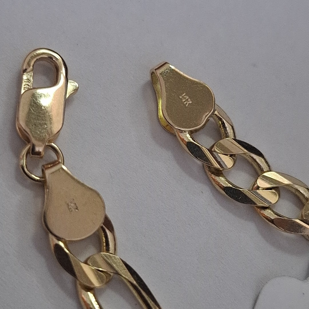 PULSERA 3X1 14K 21 CM 14.7 GR (NUEVO)